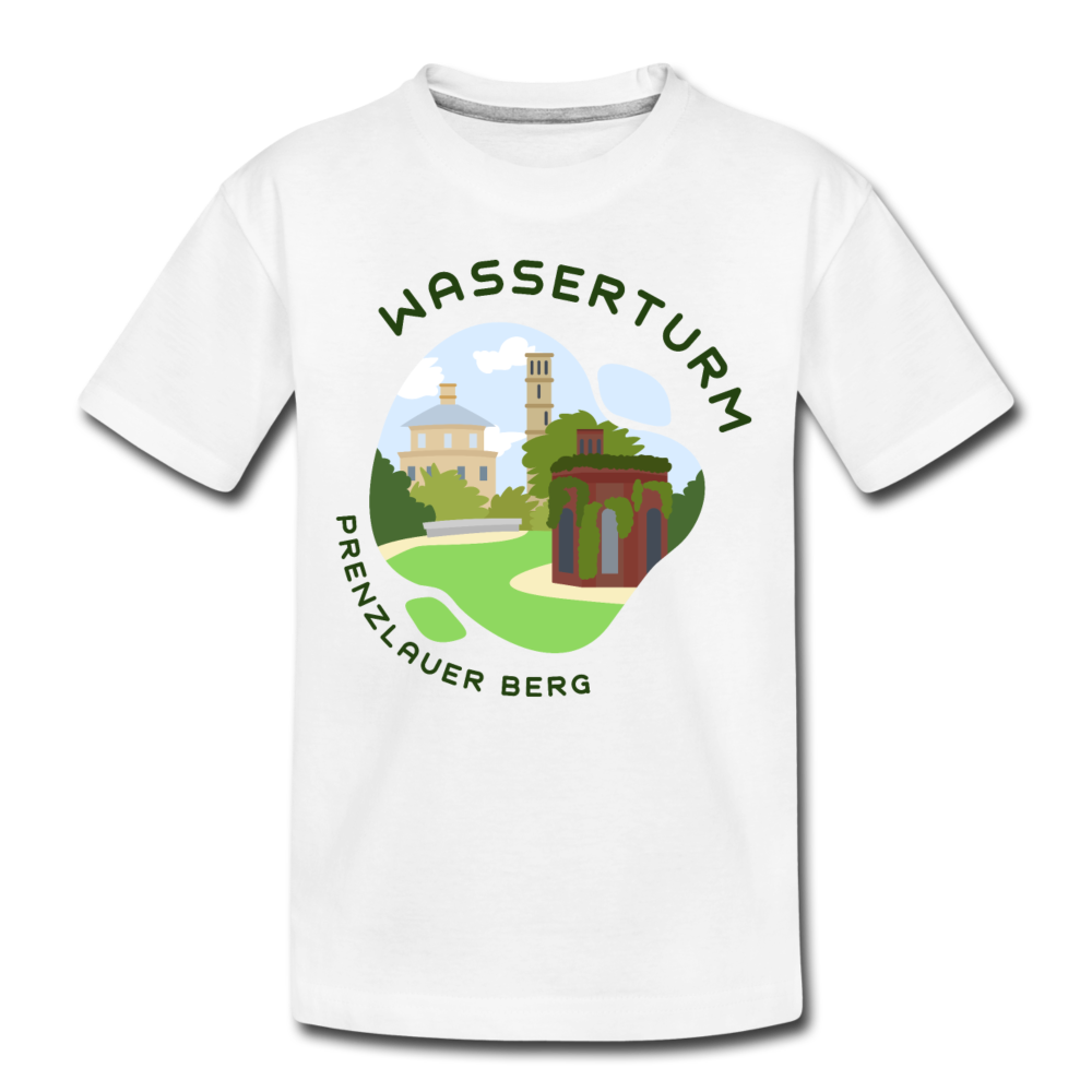 Wasserturm Prenzlauer Berg - Teenager Premium T-Shirt - Weiß