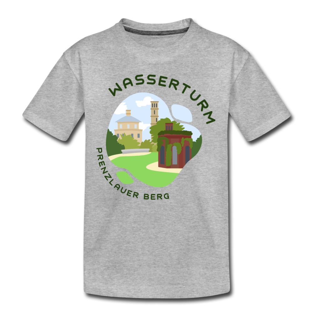 Wasserturm Prenzlauer Berg - Teenager Premium T-Shirt - Grau meliert