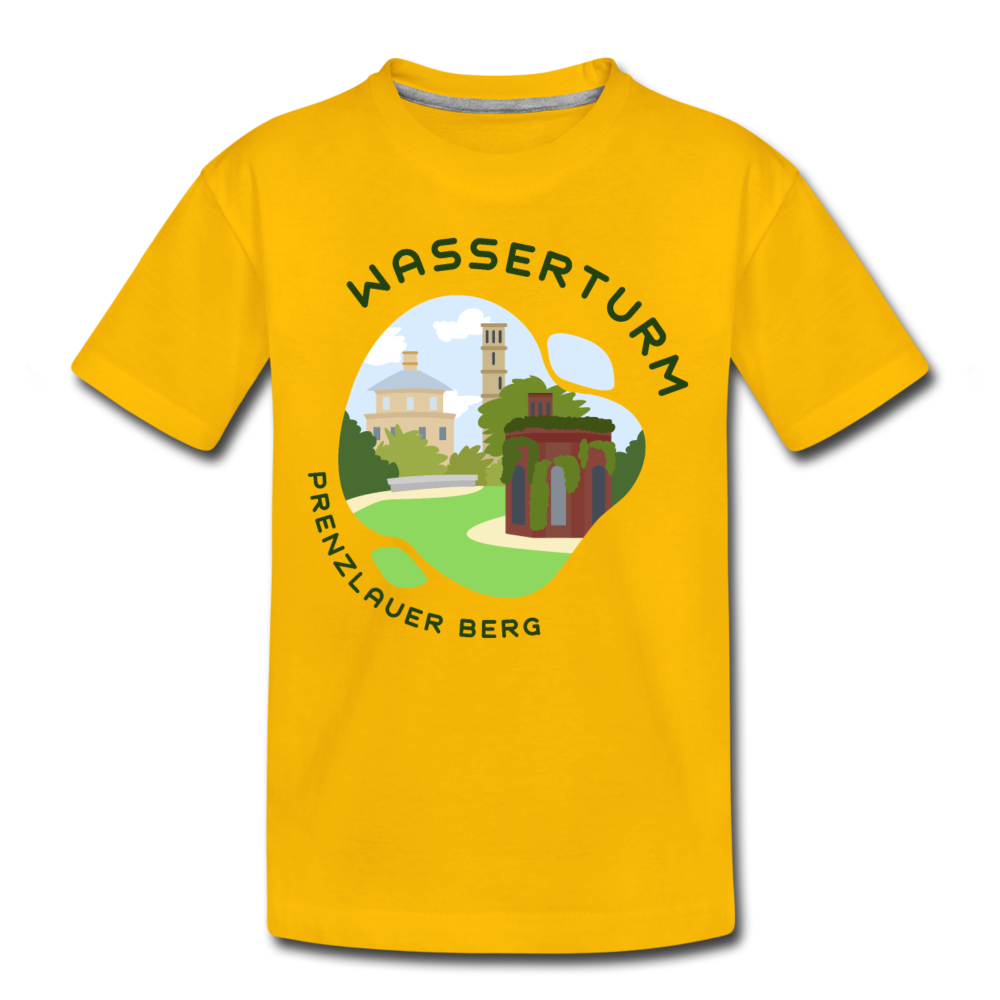Wasserturm Prenzlauer Berg - Teenager Premium T-Shirt - Sonnengelb