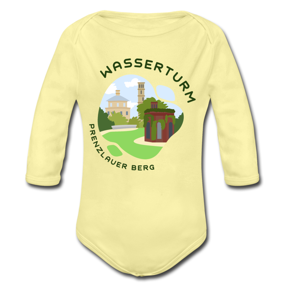 Wasserturm Prenzlauer Berg - Bio-Langarmbody - Hellgelb