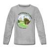 Wasserturm Prenzlauer Berg - Teenager Langarmshirt - Grau meliert