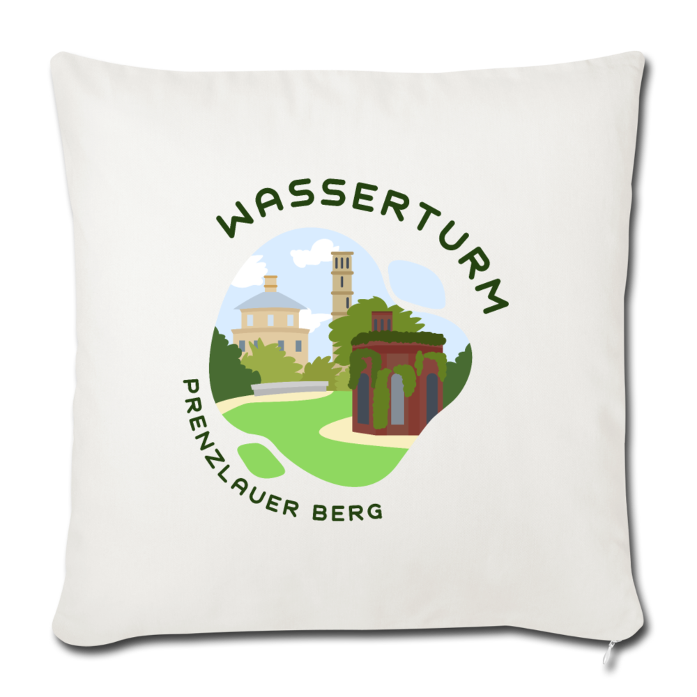 Wasserturm Prenzlauer Berg - Sofakissen mit Füllung (45 x 45 cm) - Naturweiß