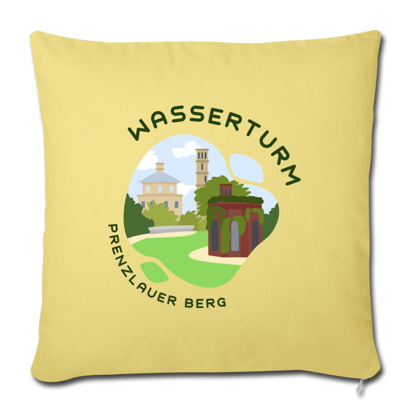 Wasserturm Prenzlauer Berg - Sofakissen mit Füllung (45 x 45 cm) - Hellgelb