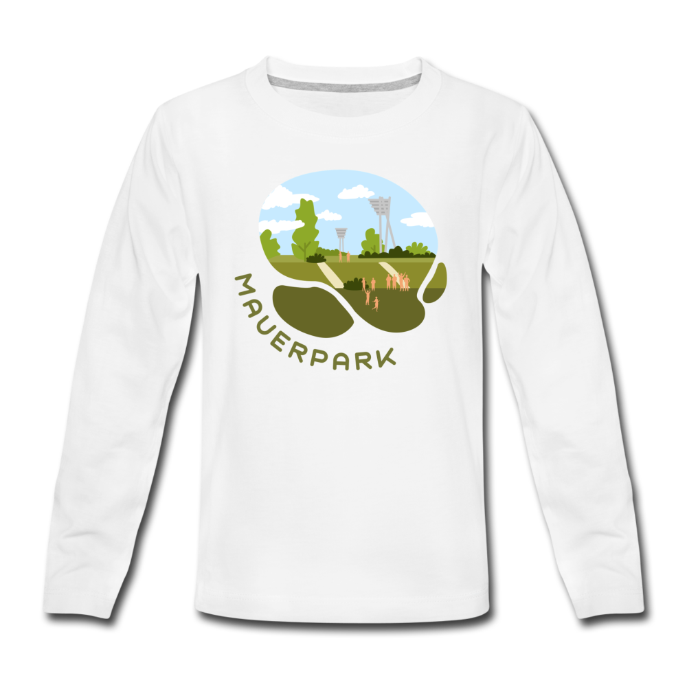 Mauerpark - Teenager Langarmshirt - Weiß