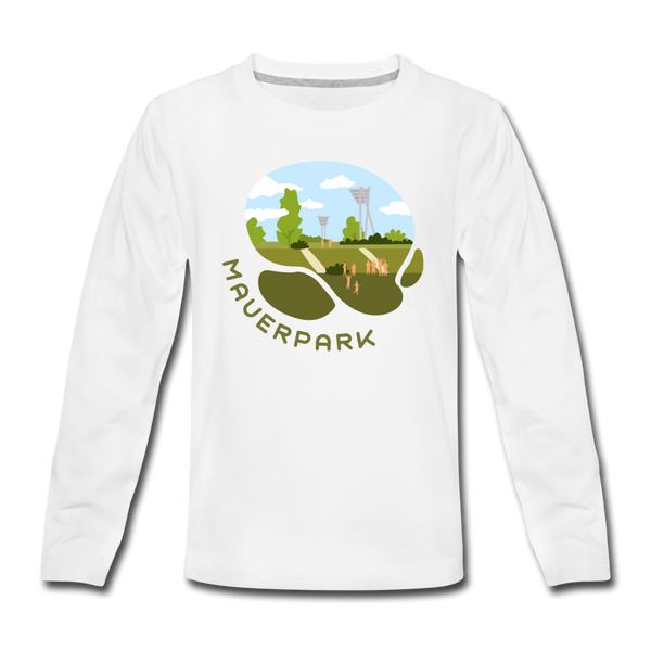 Mauerpark - Teenager Langarmshirt - Weiß