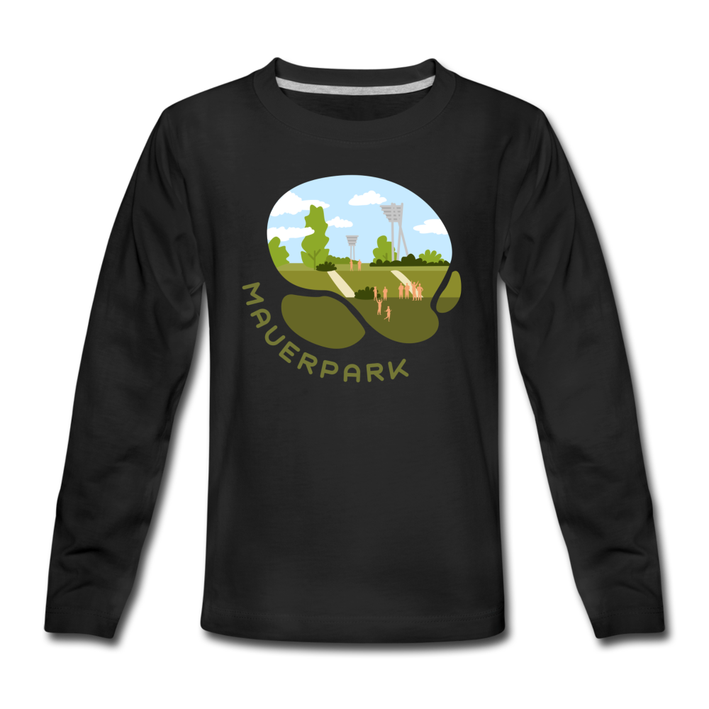 Mauerpark - Teenager Langarmshirt - Schwarz