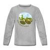 Mauerpark - Teenager Langarmshirt - Grau meliert