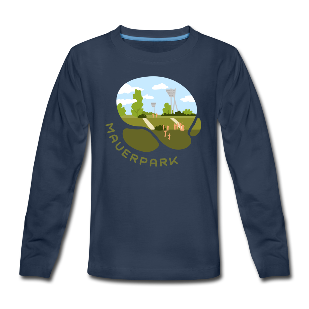 Mauerpark - Teenager Langarmshirt - Navy