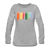 Wilmersdorf Regen - Frauen Premium Langarmshirt - Grau meliert