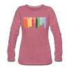 Wilmersdorf Regen - Frauen Premium Langarmshirt - Malve
