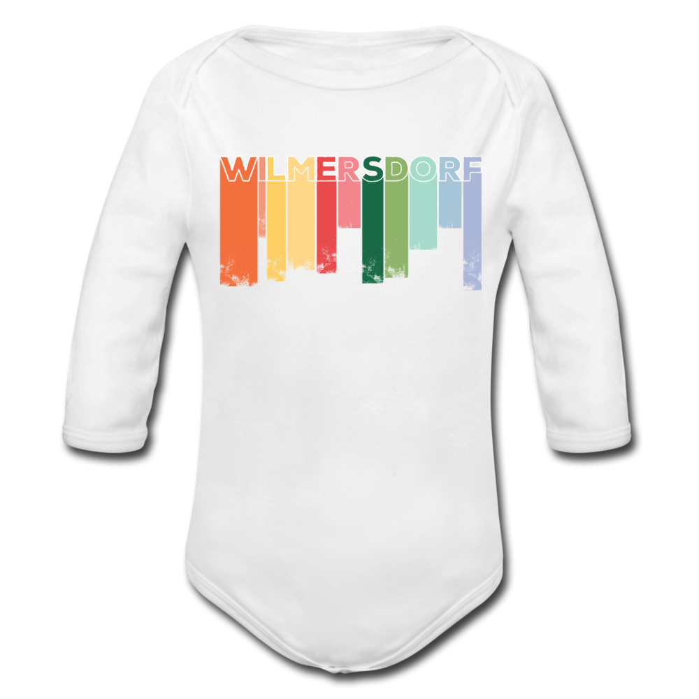Wilmersdorf Regen - Bio-Langarmbody - Weiß