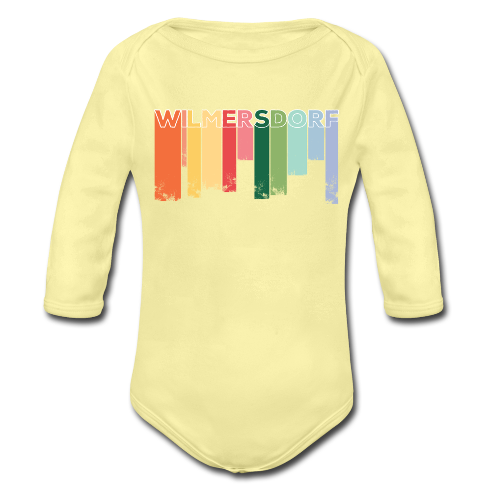 Wilmersdorf Regen - Bio-Langarmbody - Hellgelb