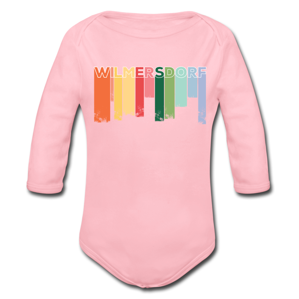Wilmersdorf Regen - Bio-Langarmbody - Hellrosa