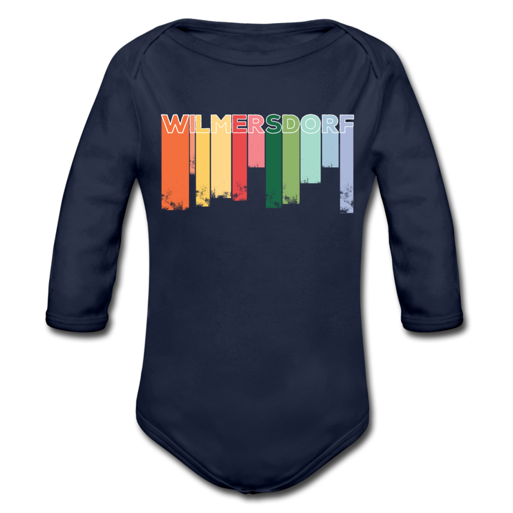 Wilmersdorf Regen - Bio-Langarmbody - Dunkelnavy