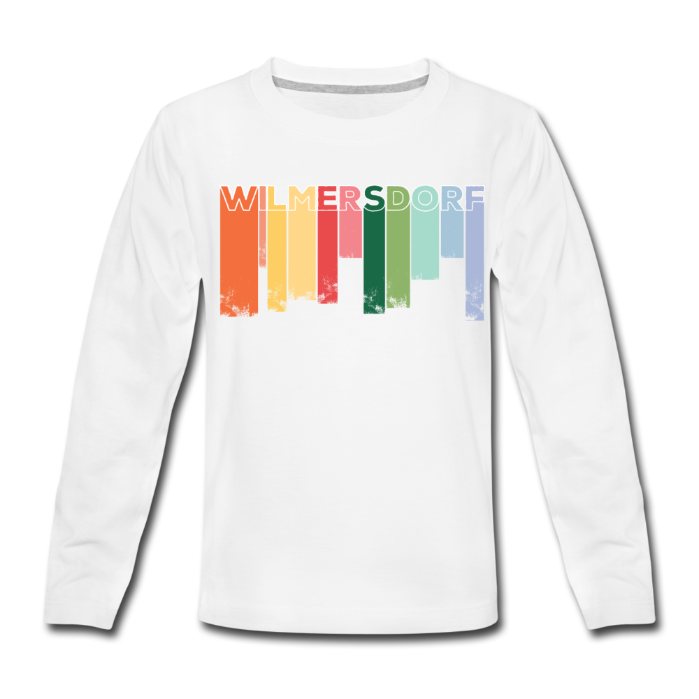 Wilmersdorf Regen - Kinder Langarmshirt - Weiß