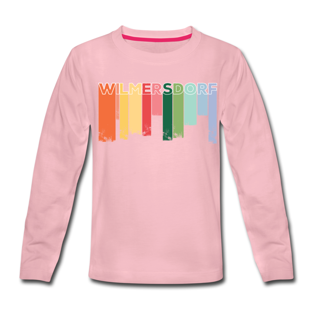 Wilmersdorf Regen - Kinder Langarmshirt - Hellrosa