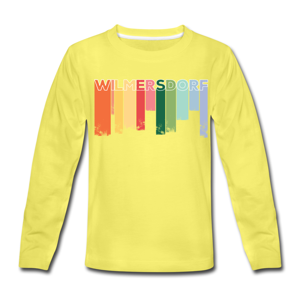 Wilmersdorf Regen - Kinder Langarmshirt - Gelb