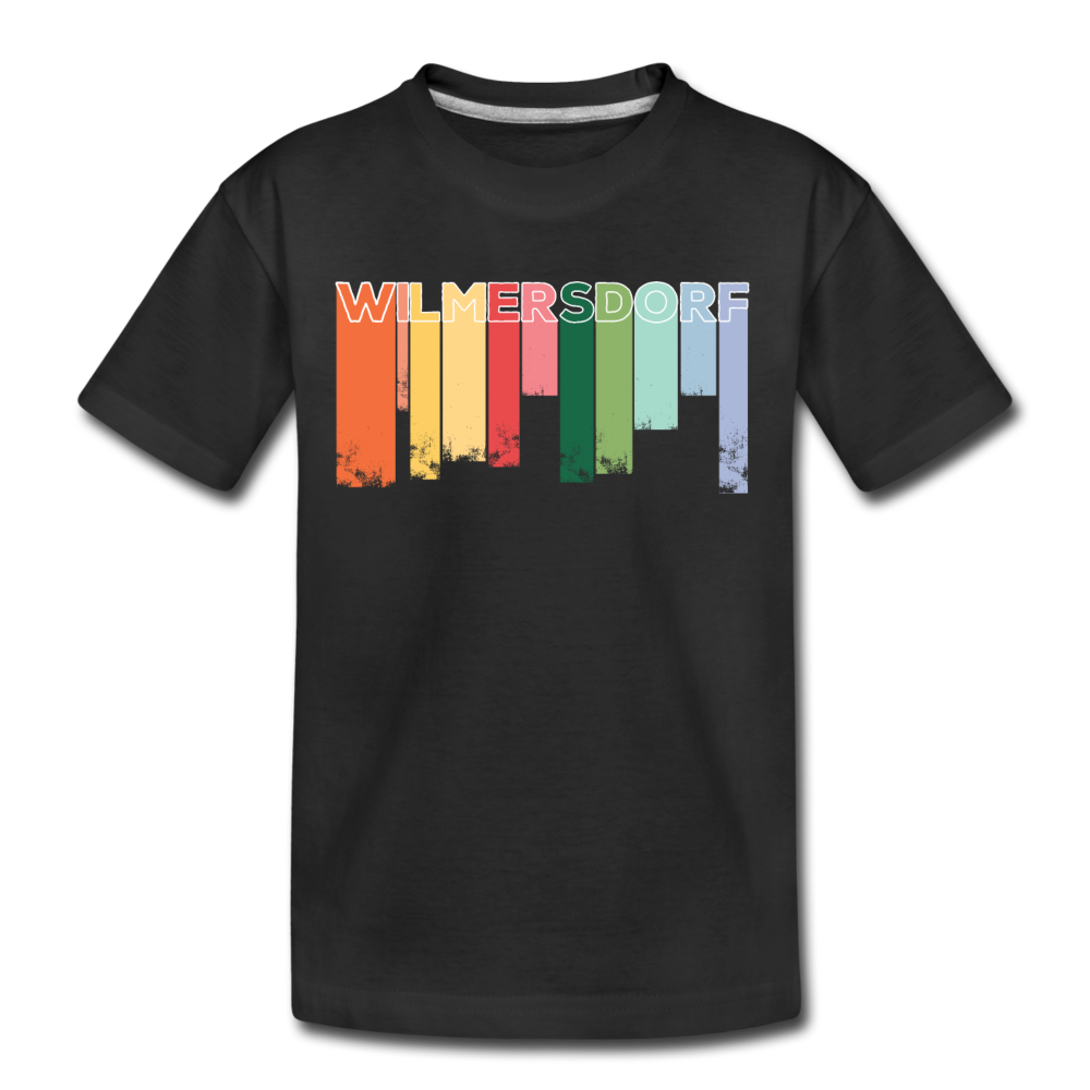 Wilmersdorf Regen - Teenager Premium T-Shirt - Schwarz