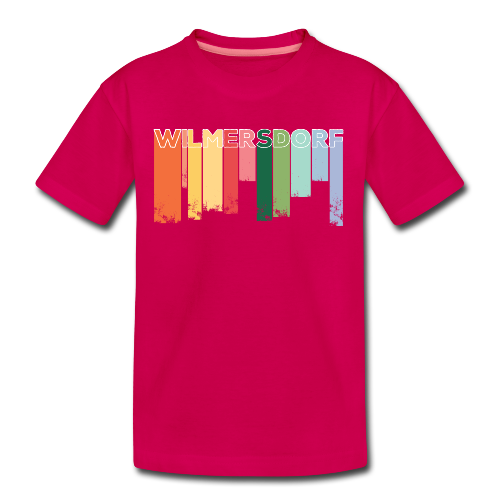 Wilmersdorf Regen - Teenager Premium T-Shirt - dunkles Pink