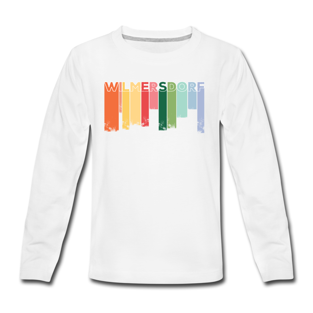 Wilmersdorf Regen - Teenager Langarmshirt - Weiß