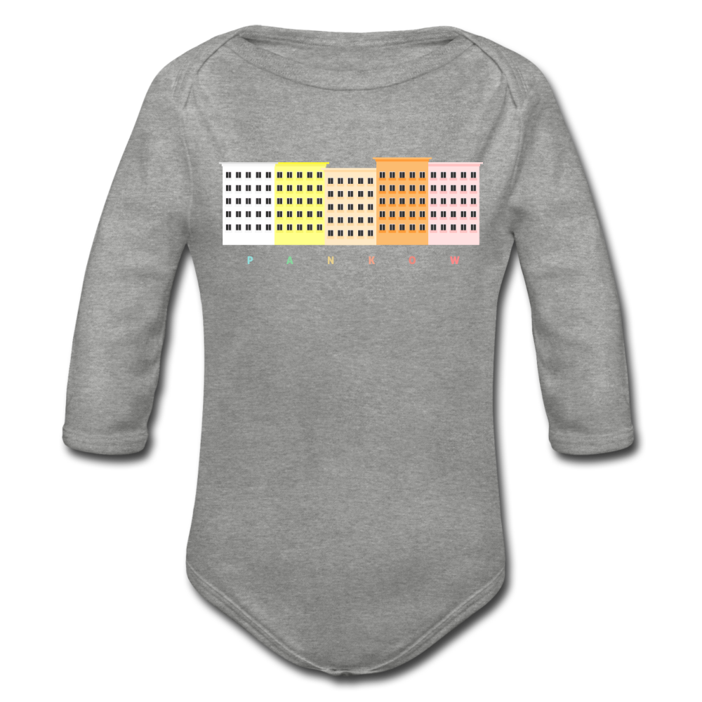 Wohnraum Pankow - Bio-Langarmbody - Grau meliert