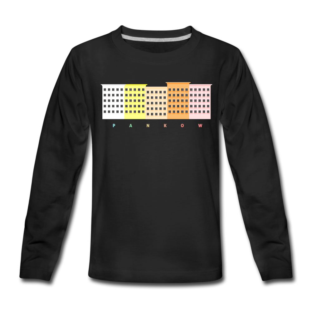 Wohnraum Pankow - Kinder Langarmshirt - Schwarz