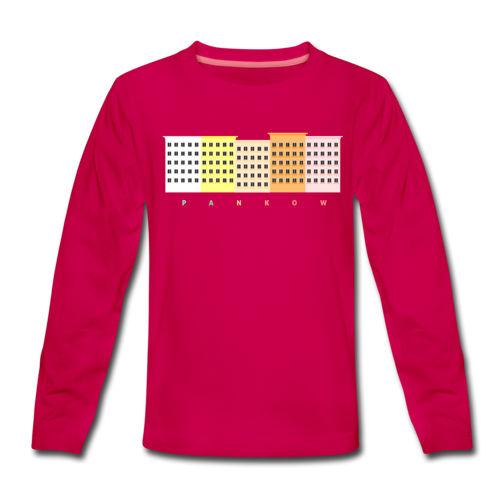Wohnraum Pankow - Kinder Langarmshirt - dunkles Pink