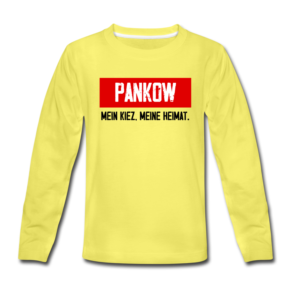 Mein Kiez meine Heimat - Kinder Langarmshirt - Gelb