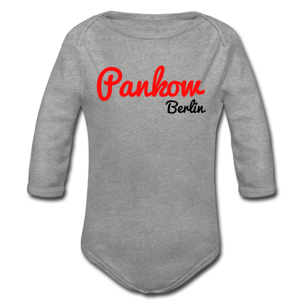 Pankow Berlin - Bio-Langarmbody - Grau meliert