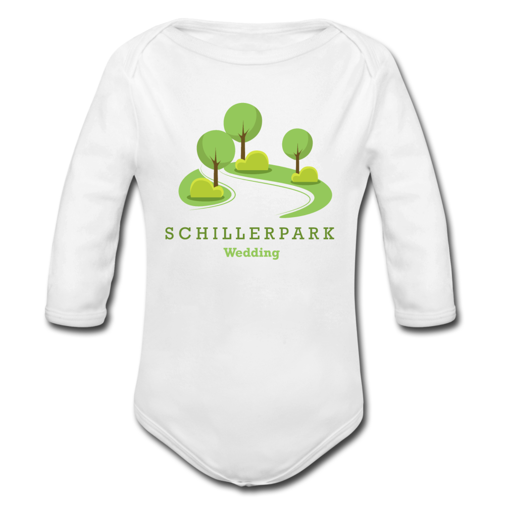 Schillerpark - Bio-Langarmbody - Weiß