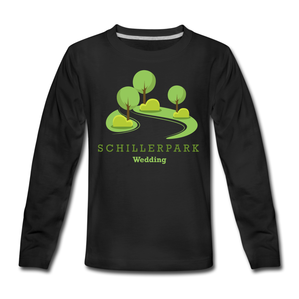 Schillerpark - Kinder Langarmshirt - Schwarz