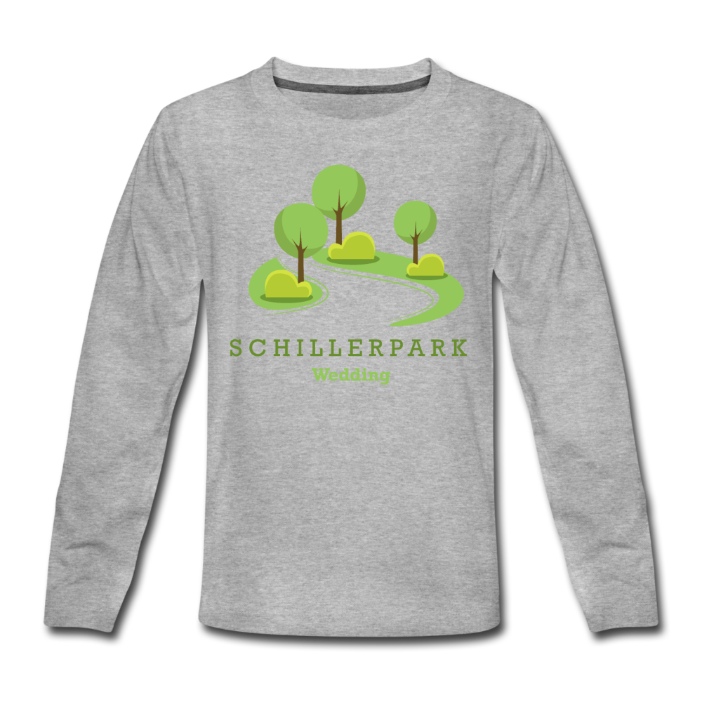 Schillerpark - Kinder Langarmshirt - Grau meliert