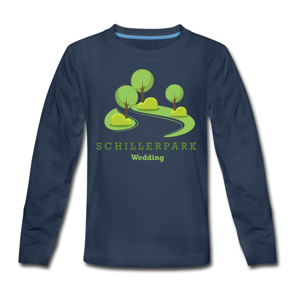 Schillerpark - Kinder Langarmshirt - Navy