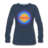 Wedding Retro - Frauen Premium Langarmshirt - Navy