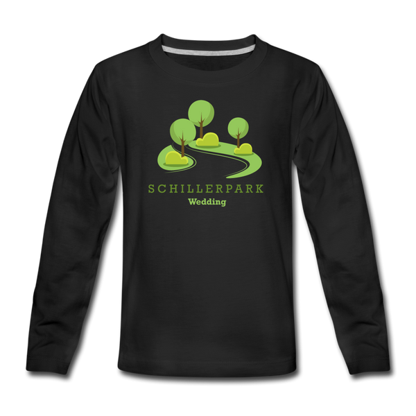 Schillerpark - Teenager Langarmshirt - Schwarz