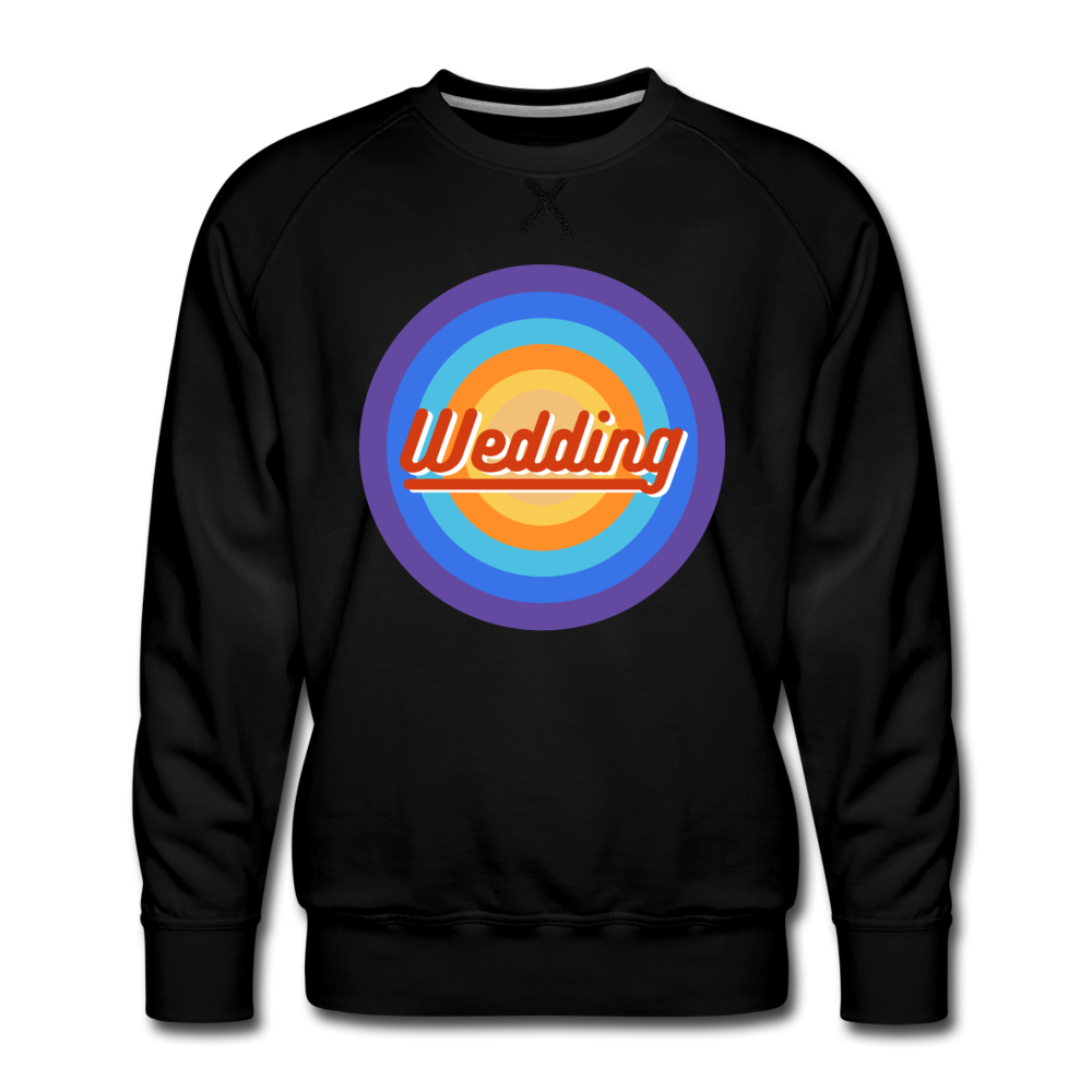 Wedding Retro - Männer Premium Sweatshirt - Schwarz