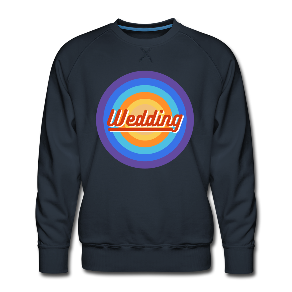 Wedding Retro - Männer Premium Sweatshirt - Navy