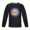 Wedding Retro - Kinder Langarmshirt - Schwarz