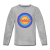 Wedding Retro - Kinder Langarmshirt - Grau meliert