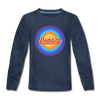 Wedding Retro - Kinder Langarmshirt - Navy