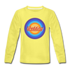 Wedding Retro - Kinder Langarmshirt - Gelb