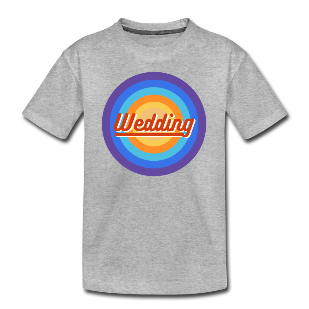 Wedding Retro - Teenager Premium T-Shirt - Grau meliert