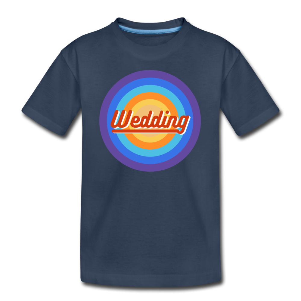 Wedding Retro - Teenager Premium T-Shirt - Navy