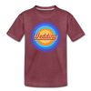 Wedding Retro - Teenager Premium T-Shirt - Bordeauxrot meliert