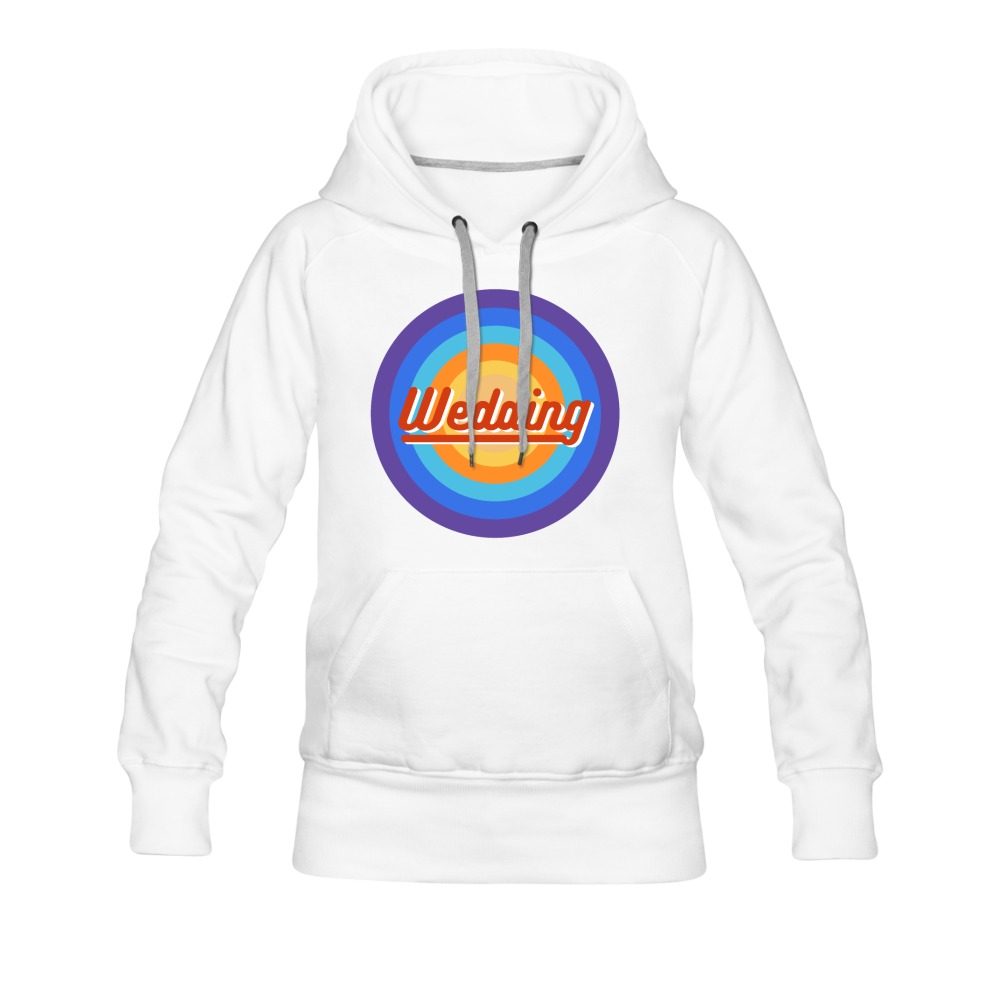 Wedding Retro - Frauen Premium Hoodie - Weiß