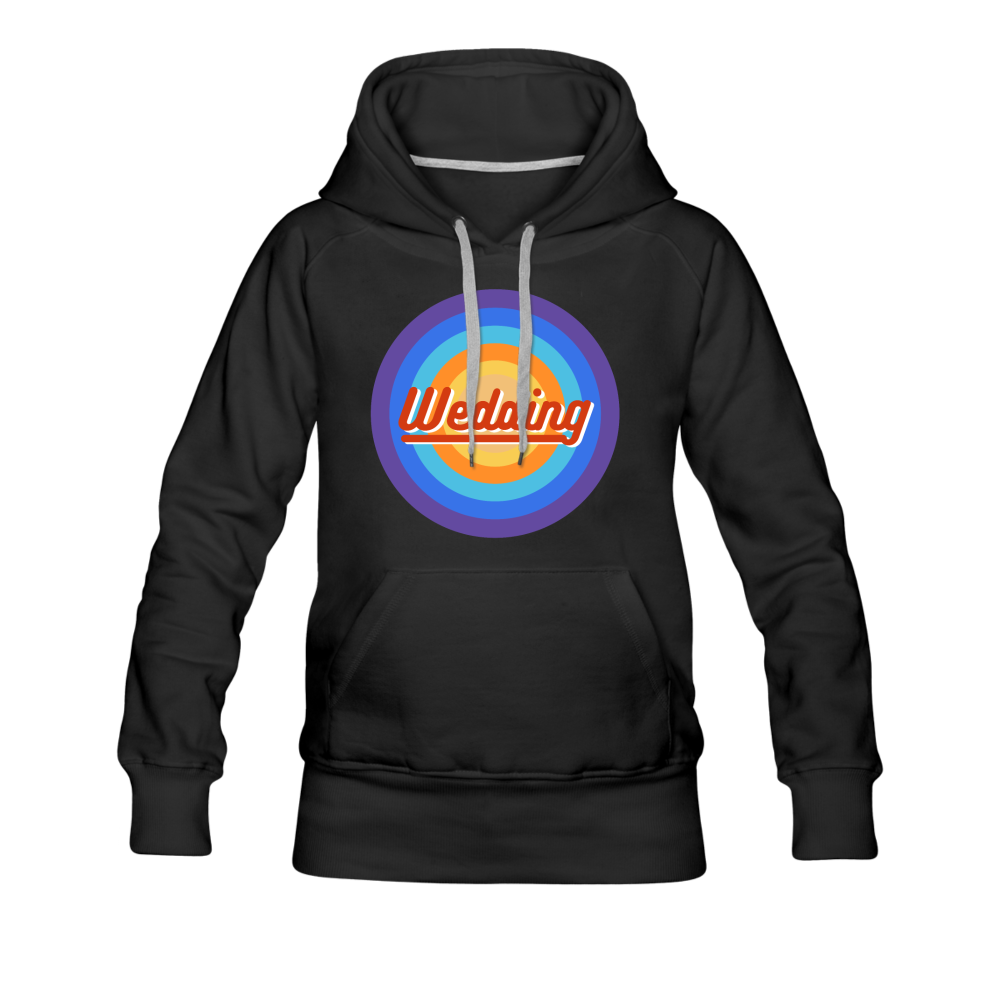 Wedding Retro - Frauen Premium Hoodie - Schwarz