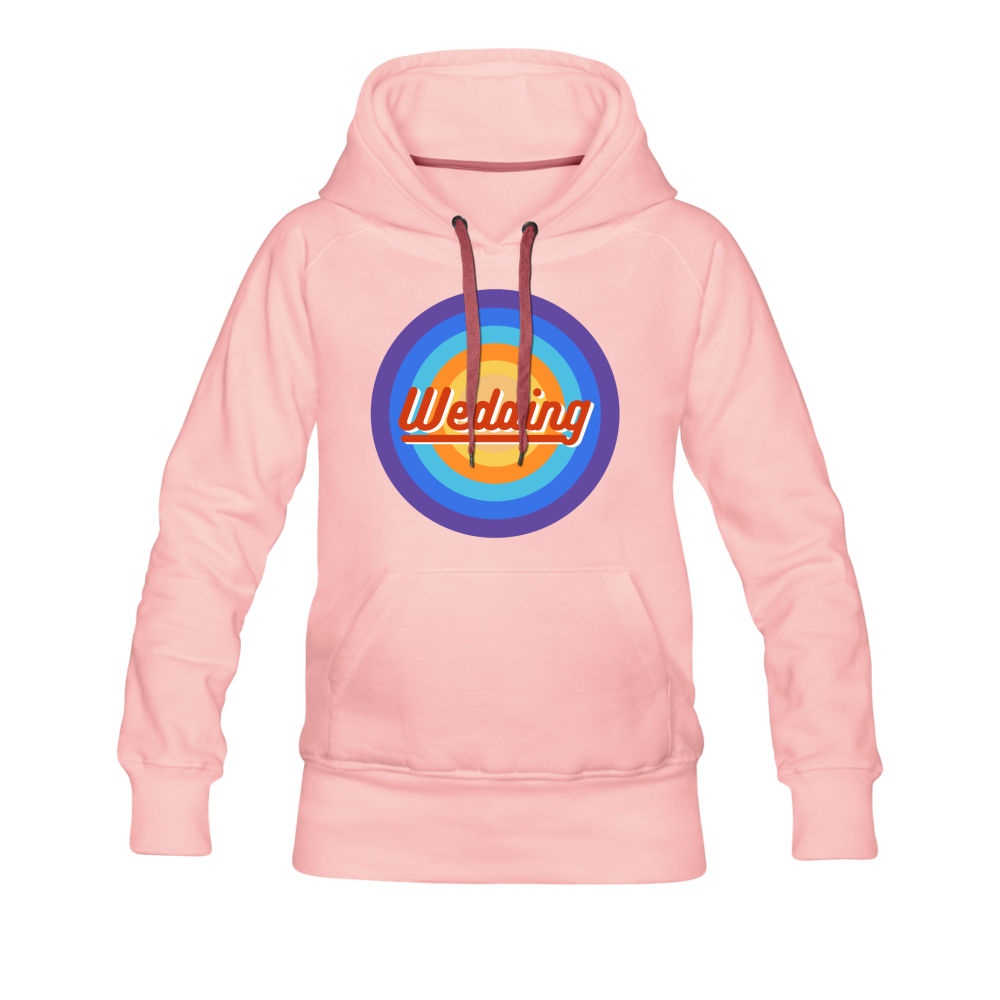 Wedding Retro - Frauen Premium Hoodie - Kristallrosa