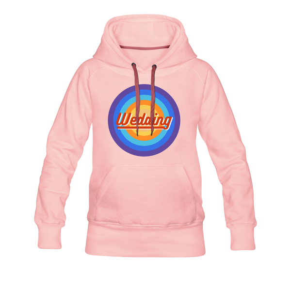 Wedding Retro - Frauen Premium Hoodie - Kristallrosa