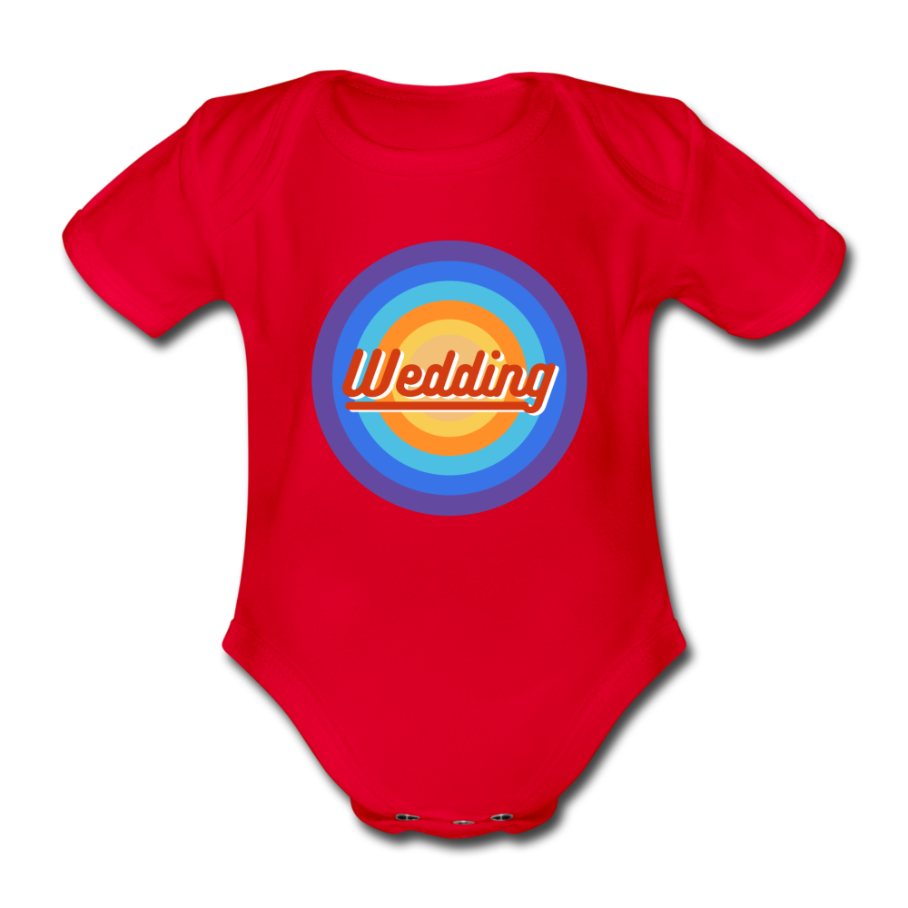 Wedding Retro - Bio-Kurzarmbody - Rot