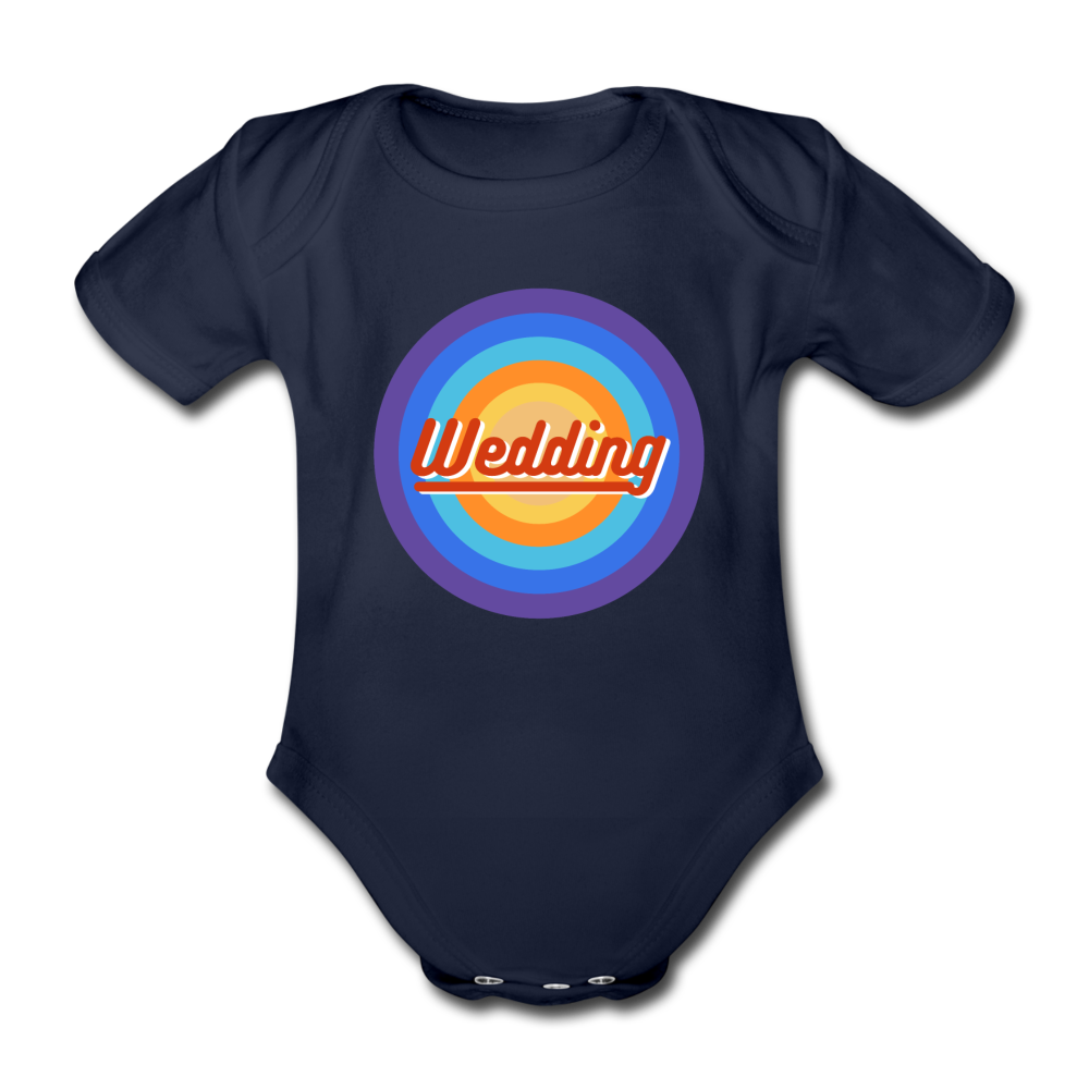 Wedding Retro - Bio-Kurzarmbody - Dunkelnavy